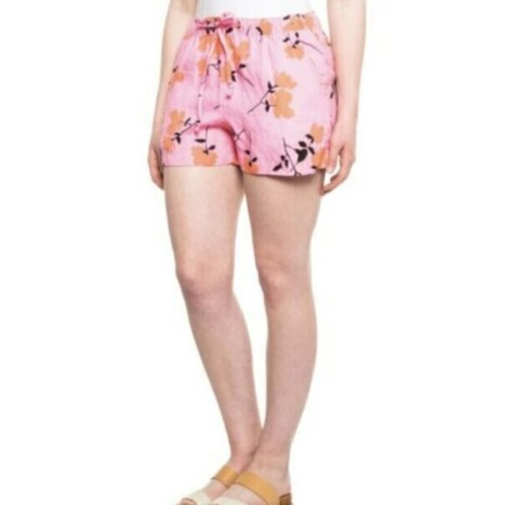 CLEARANCE Cynthia Rowley Pink Linen Shorts Size Medium